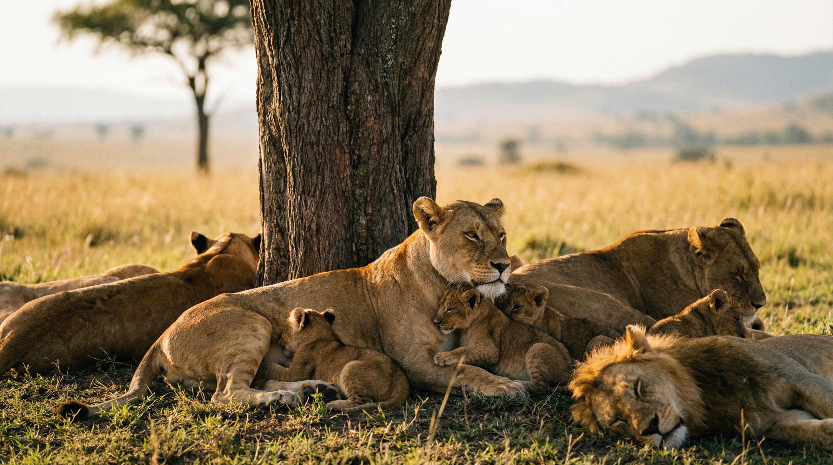 草榴视频：非洲狮群日常生活纪录片